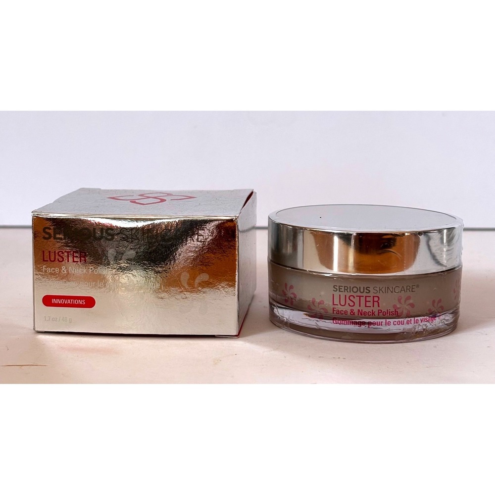 Serious Skincare LUSTER Face and‎ Neck Micro-Exfoliator Polish 1.7 oz NEW SEALED